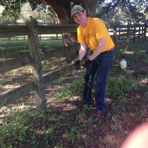 Volunteer Working at the Farm
